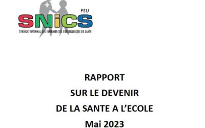 Rapport sur le devenir de la santé à l’école