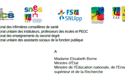 Courrier à Mme Borne