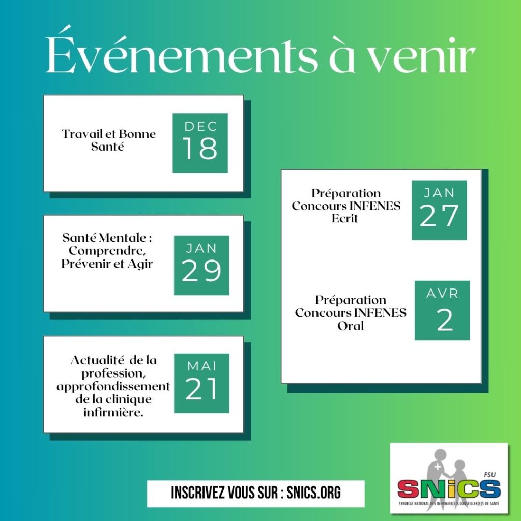 Save the date ! Les formations du SNICS-FSU pour l’année 2025/2026 sont disponibles !