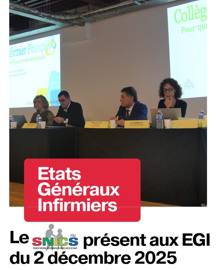 Le SNICS-FSU aux États Généraux Infirmiers (EGI)