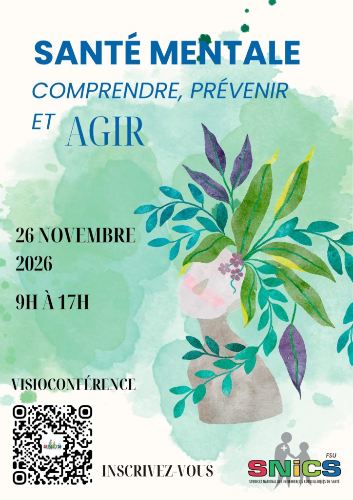 26 Novembre - Santé mentale, comprendre, prévenir et agir