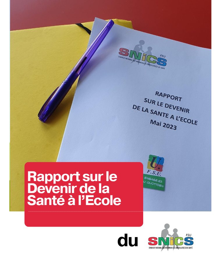 Rapport sur le devenir de la santé à l'école