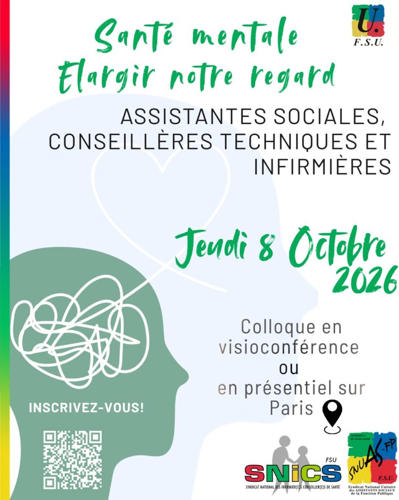 8 Octobre - Santé mentale : Elargir notre regard