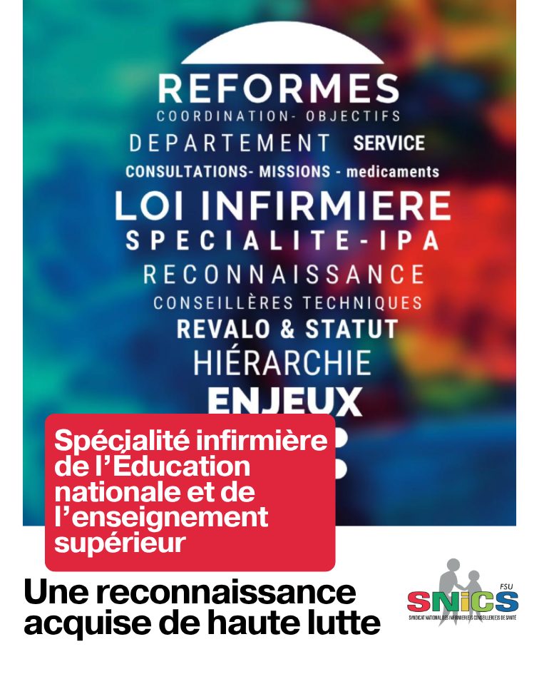 Spécialité infirmière de l’Éducation nationale et de l’enseignement supérieur : une reconnaissance acquise de haute lutte